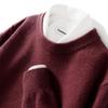 Men's Pure Wool Loose Fit Sweater: Casual & Formal Round Neck for Autumn/Winter