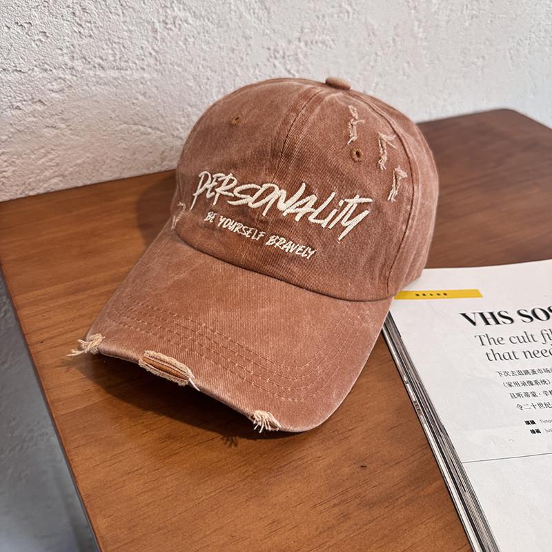 Classic Cotton Baseball Cap With Embroidered Letters For Sun Protection And Casual Style Yellow