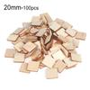 10-50pcs/set Unfinished Blank Rectangle Wooden Hanging Tags with Rope for Scrapbooing Party Favor Wedding Gift Tags