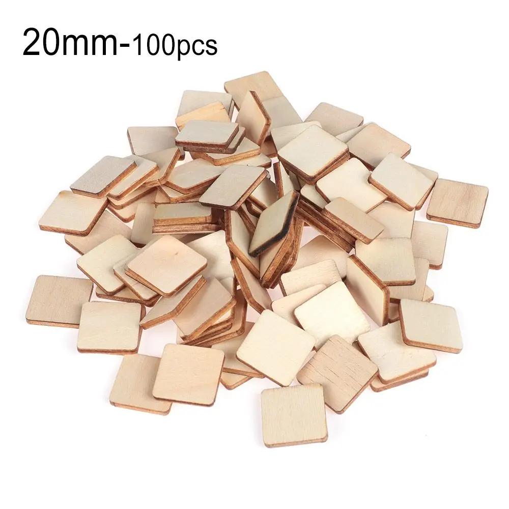 10-50pcs/set Unfinished Blank Rectangle Wooden Hanging Tags with Rope for Scrapbooing Party Favor Wedding Gift Tags
