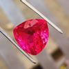 15mm  Natural Mozambique Red Ruby Trillion Cut Certified Loose Gemstone