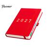 Business Notebook with Pen Holder 2027 English Weekly Planner A5, 320 Page Schedule Elastic Academic Calendar for School Band & Holder, Yearly