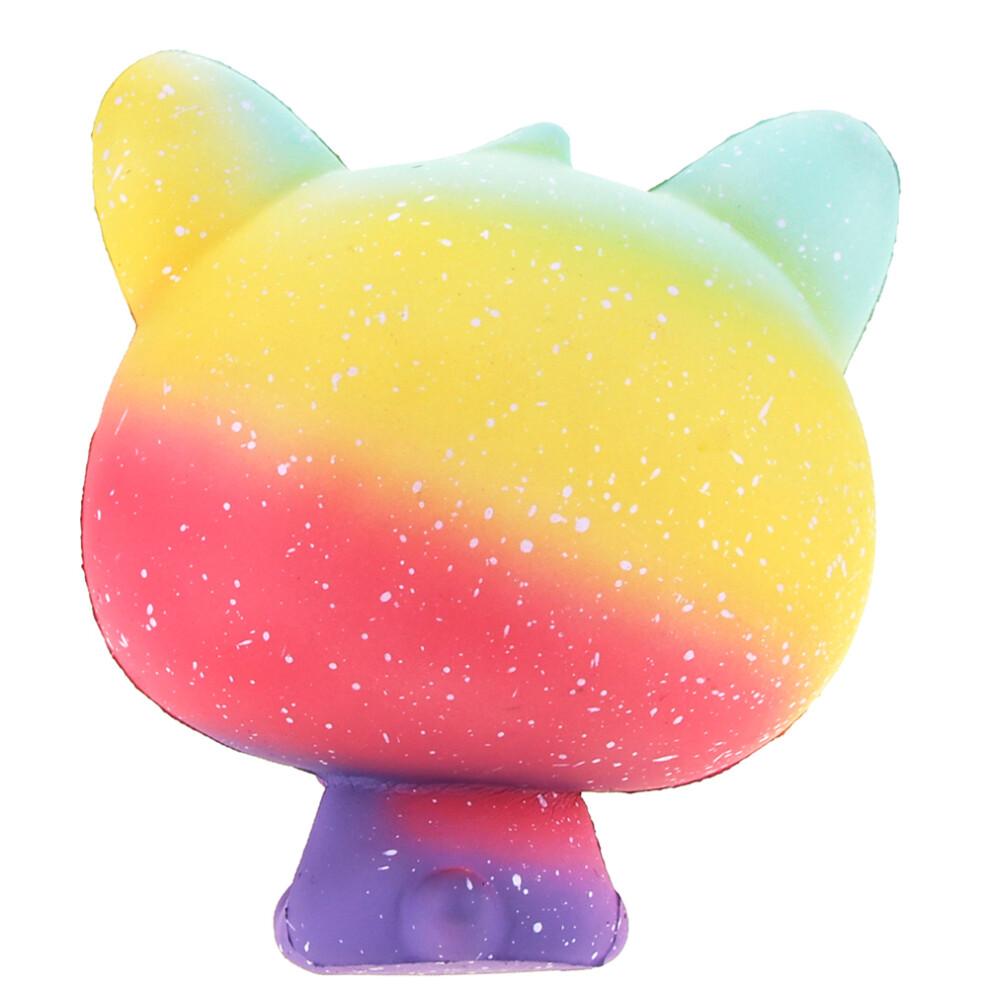 Cute Plush Ice Cream Cat Stress Toy Squeeze Rebound Toy for Kids & Adults Soft