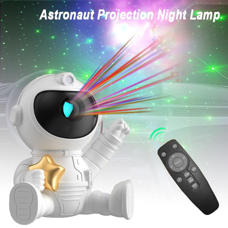 Astronauta lampa projektora gwiaździste niebo astronauta projekcja lampka nocna nastrojowe oświetlenie do dekoracji sypialni prezenty dla dzieci