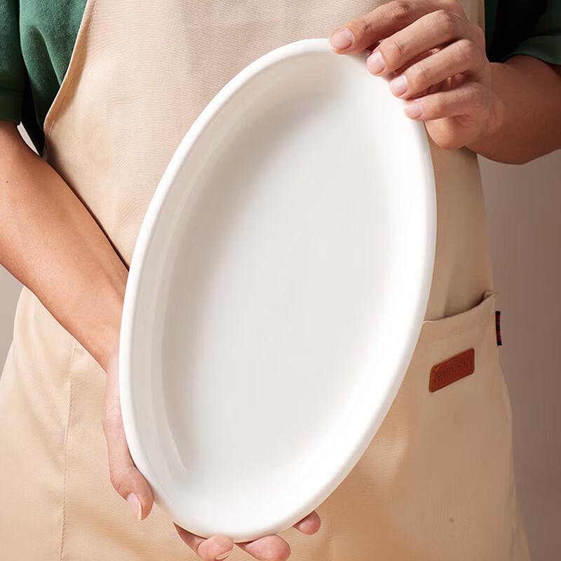 12-inch Pure White Rectangular Melamine Dinner Plate