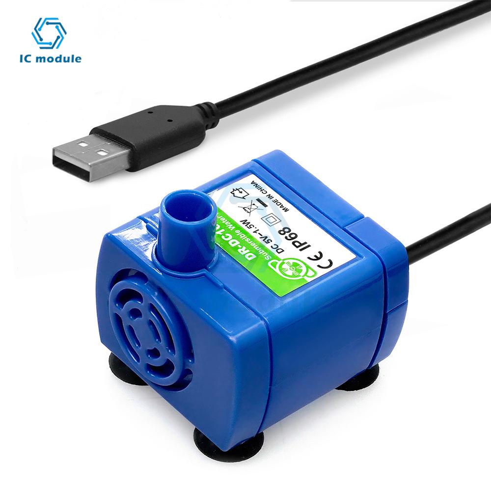 DC 5V USB Water Pump Pet Water Dispenser Pump 1.5W For Cats Water Bowl Dog Water Dispenser Pet Accessories LED Light