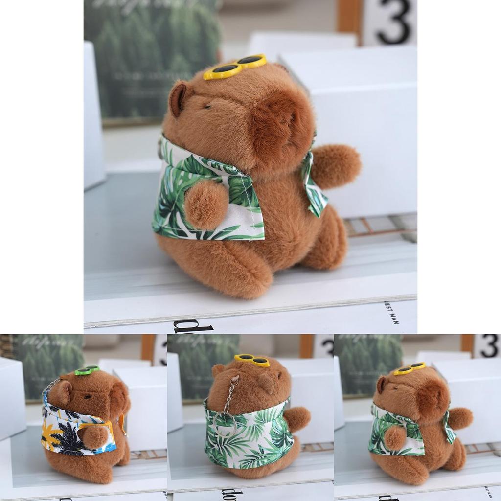 Delightful Capybara Plush Toy Keychain Fluffy Companion For Backpack And Bag Decor
