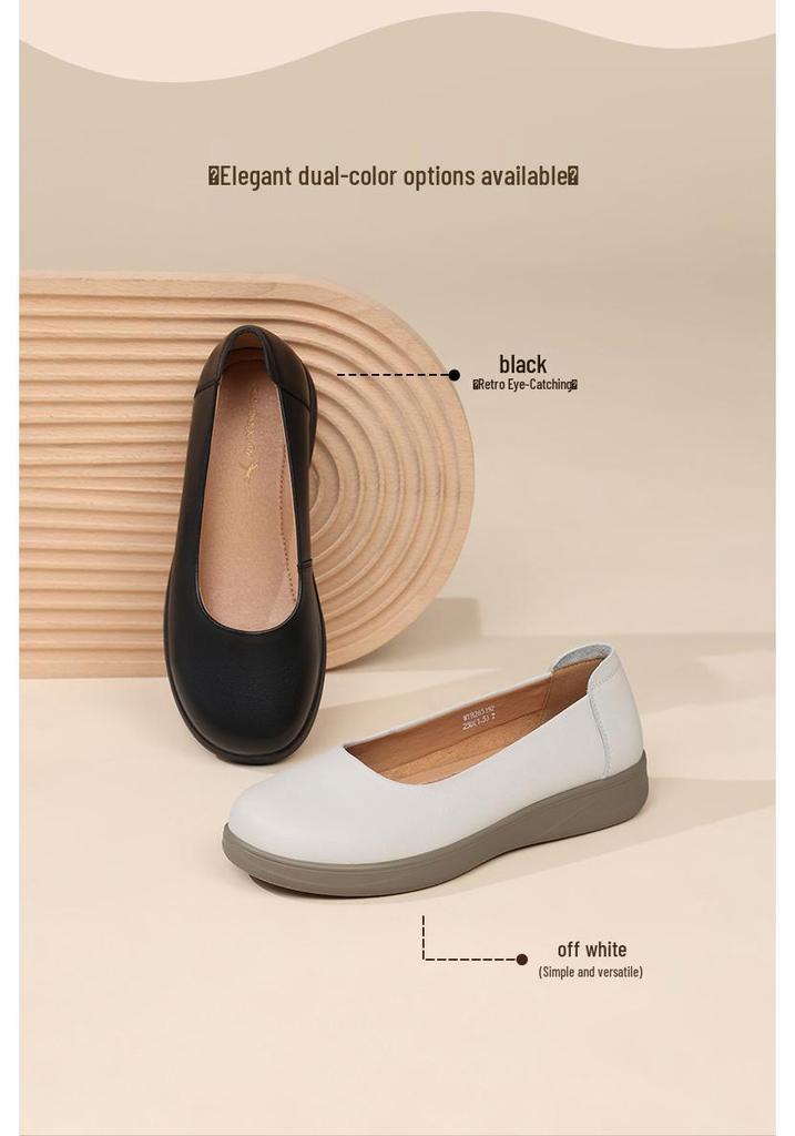 Red Dragonfly Women's Summer Slip-On Leather Flats - Casual & Stylish for Mothers