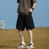 Herren Cargoshorts Seitentaschen Elastischer Bund Lässig Outdoor Locker Mode