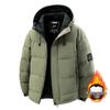 2025 Winter Men's Trendy Hooded Fleece Jacket for Young and Middle-Aged