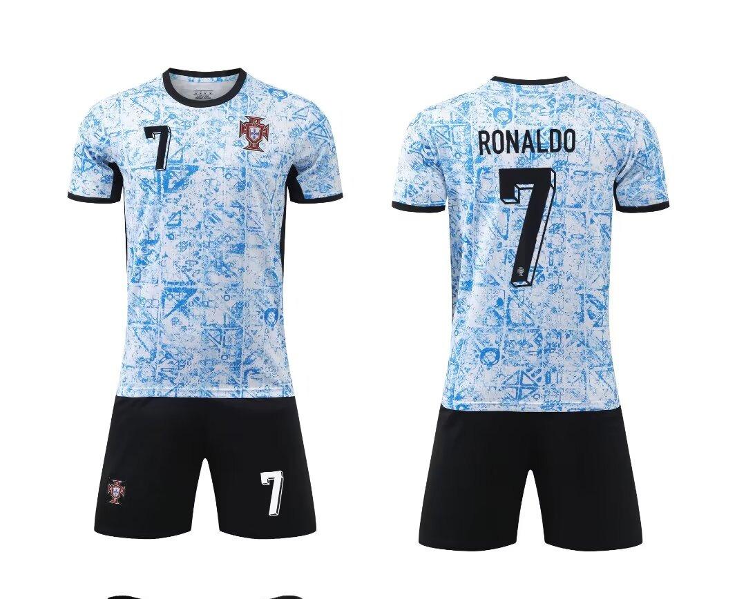 

24-25 Portugal Away No. 7 Club Football Jersey Children S Clothing Adult Set Size 14-3Xl 14 yards/90