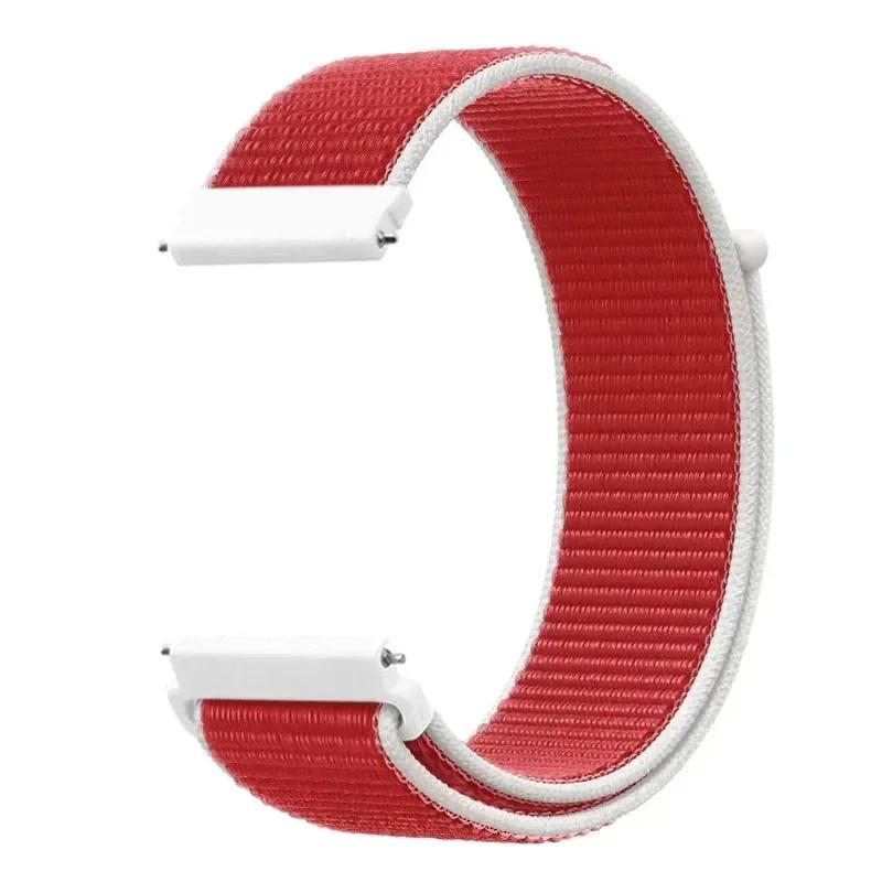 20mm Universal Kids Smart Sport Watch Band Nylon Loop Strap Adjustable Wristwatch Replacement Comfortable Children Watch Straps