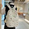 College Style Backpack Puppy Pattern Schoolbag Junior High School Student Book Bag