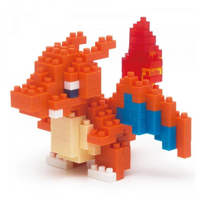 Nanoblocs - Glurak - Figur Nbpm008 Nb - Pokemon Bausatz VO Japanisch