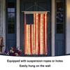 50x26 Inch American Flag Banner with Tassel and Suspension Rope Lighted Rag for Anniversary Celebration Indoor Outdoor Decor