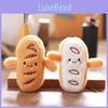 Keychain Bread Plush Cartoon Stuffed Doll Cute Bag Pendant Decoration Kids Gift