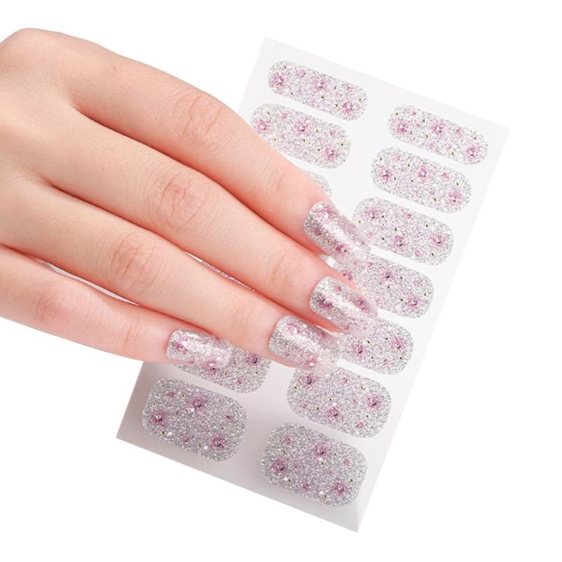 14 Pezzi Wrap per Unghie Strisce per Unghie da Donna Adesivo per Unghie Adesivo Gel per Unghie Adesivo Manicure per Unghie delle Dita