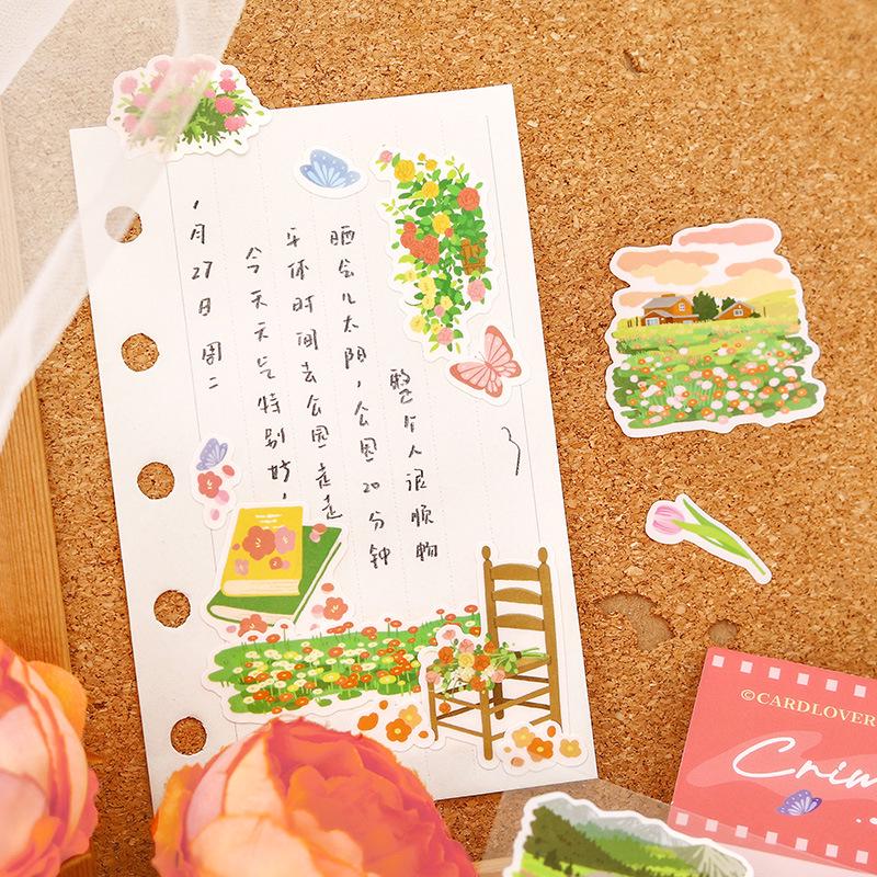 Xin's Lover Synthetic Floral Stickers - Only Flowers Know Series