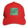 Bright Green Machine Abstract Painting Baseball Cap Cotton Twill Breathable Contrast Two Tone Brim Snapback Flat Bill