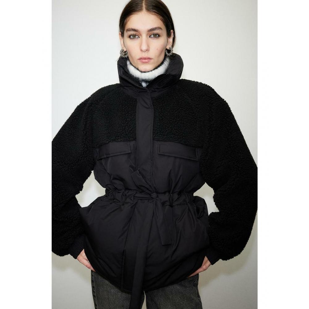 

Утепленная куртка HM Teddy, черная 0943512001