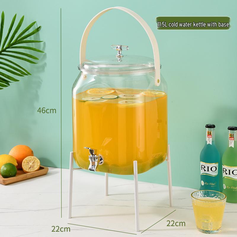 Portable Summer Beverage Dispenser with Spigot - Ideal for Infused Water and Juices