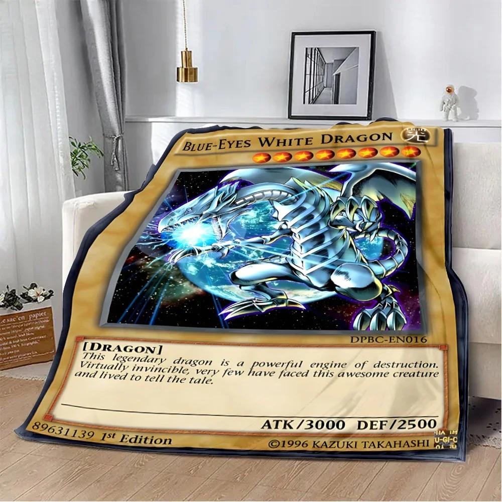 Anime YU GI OH Card Printed Blanket Picnic Blankets Warm Blanket Soft and Comfortable Blanket Home Travel Birthday Gift