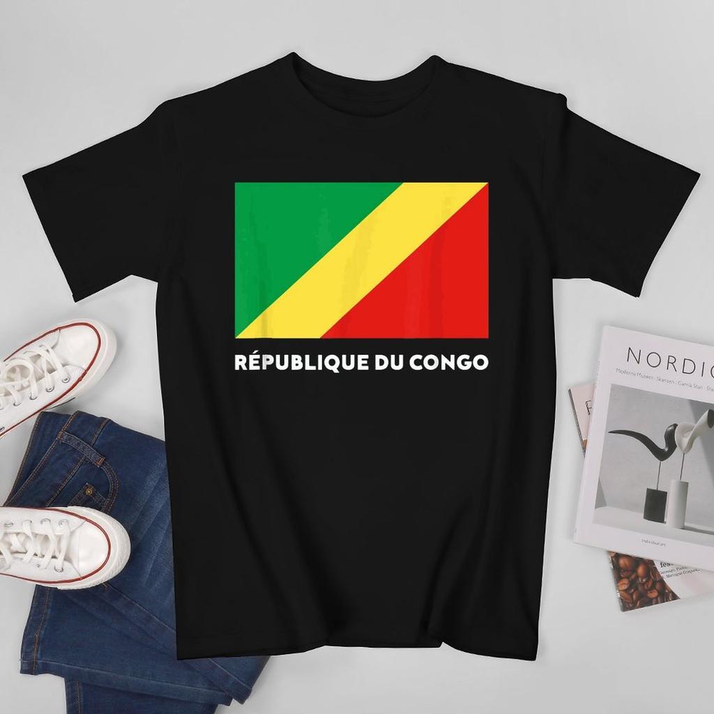More Design Republic Of Congo Flag Unisex Tshirt Tees Tshirt Oneck T Shirts Unisex Boys Clothing 100 Cotton