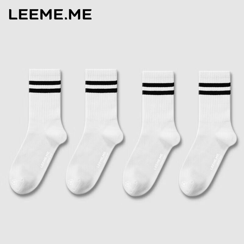 Limi Anti-Odor Anti-Bacterial Striped Mid-Calf Women s Socks One Size
