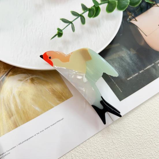 Women Hair Claw Pigeon Wing Design Back Head Hair Clip Lightweight Comfortable Anti-slip Teeth Hair Styling Clip