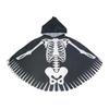 Goth Halloween Props Cloth Skull Bones Cloak Creative Skeleton Cape  Adult