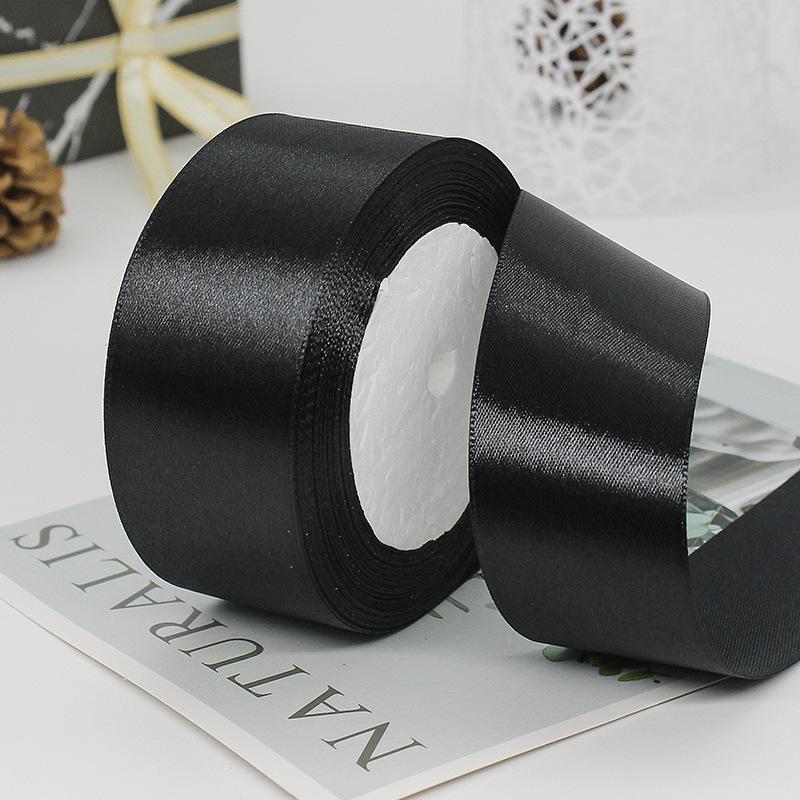 25Yards/Roll 40mm Satin Ribbons DIY Bow Handmade Gift Packing Artificial Silk Roses Crafts Supplies Sewing Accessories Material