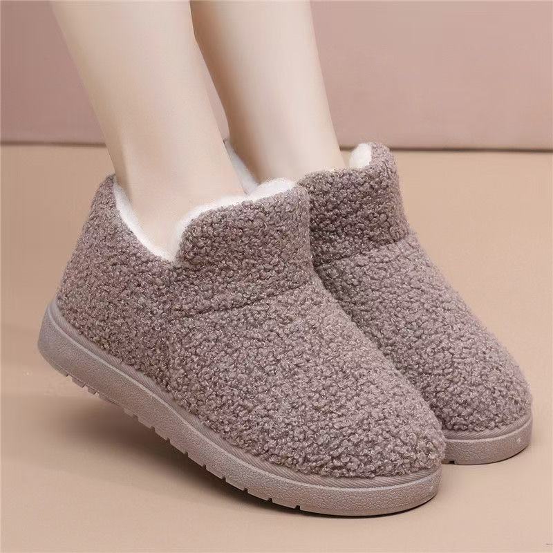 New Style Shoes: Women's Cotton Shoes, Soft-soled Woolen Shoes, Casual and Fashionable Snow Boots, Thickened Shoes