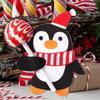 50-500PCS Christmas Candy Gift Packaging Festive Decorative Paper Card Santa Claus Penguin Card Gift Accessory Party Supplies
