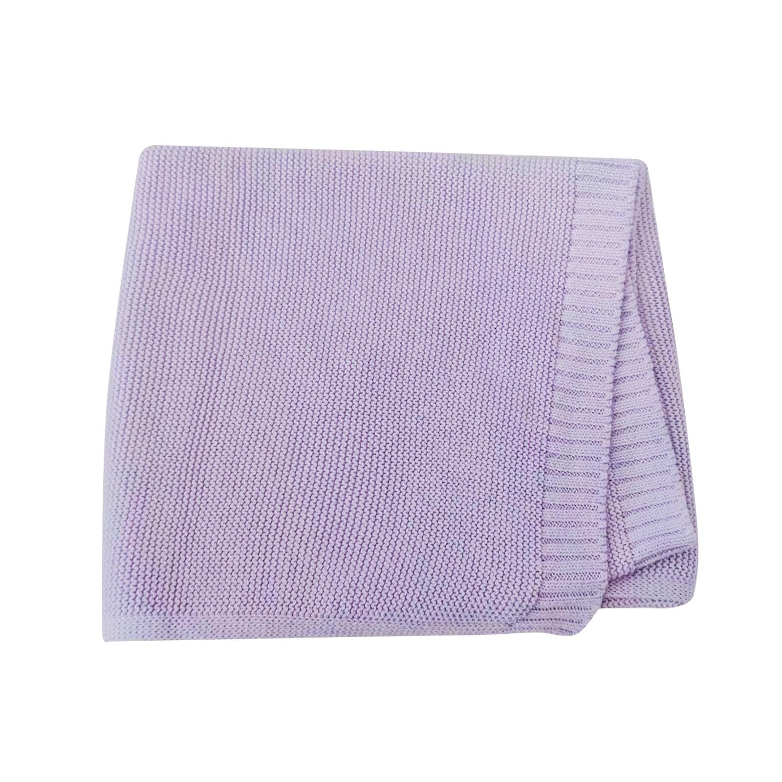 

Персоналізована вишита одноколірна бавовняна в язана ковдра для коляски. Бавовняна ковдра для сну. One Size