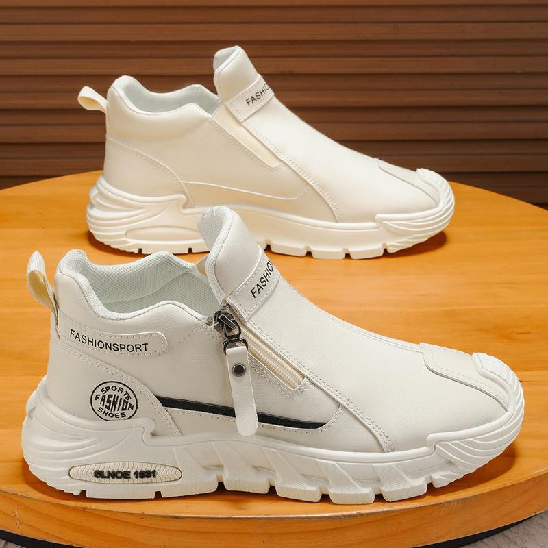 Men's shoes autumn high-top shoes men's casual sports non-slip wear-resistant tooling shoes short boots casual Martin boots men's