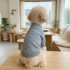 Heart Print Pet Cardigan Romantic Pet Knitted Coat Comfortable Spring Cat Clothes  Outdoor Walking