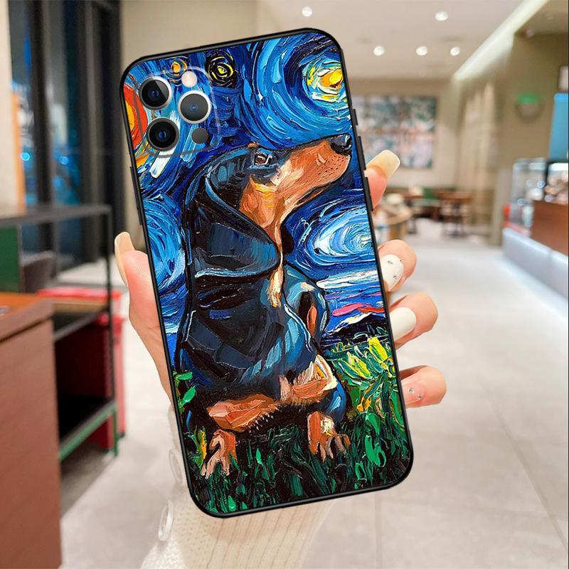 Dachshund Dog Animal Phone Case For iPhone 17 Air 16 15 13 11 12 14 Pro Max mini 15 16 Plus 16e Protective Cover