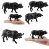 Búfalo de Agua Animal Salvaje Modelo Juguete de Plástico Para Niños Sala de Juegos Educativa Decoración