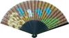 Onishi Ken Seihan Men's Fabric Fan, 22cm, Wave Rabbit Design, "Ripple" 55-50