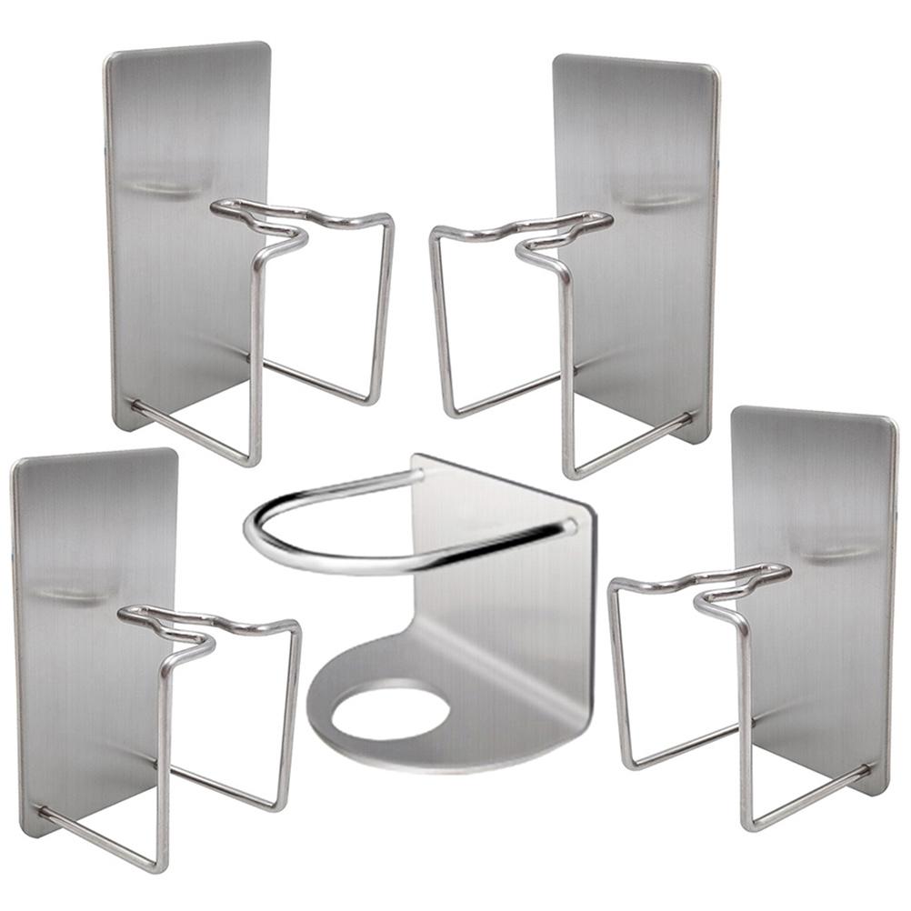 Toothbrush Toothpaste Holder Storage Wall Rack Bathroom ganizer Kitchen Shelf Stainless Steel 304 No Water Accumulation