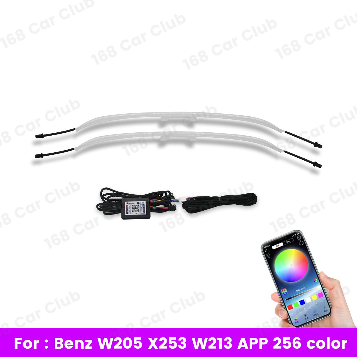 

256 Colors APP Controls LED Seat Back Light Backrest Light For Mercedes Benz W205 X235 W213 GLC Class Decorative Light Retrofit