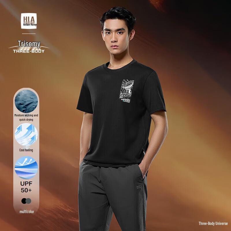 

HLA Men s Three-Body Collaboration Short Sleeve T-Shirt 2XL