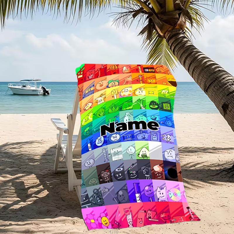 Customizable Personalized Beach Towels Nanimate Insanity Themed designs.Suitable for the Beach, Yoga, Sports;ideal As Beach Accessories