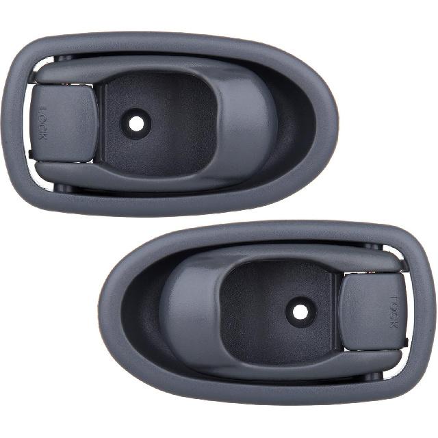 

ECCPP Door Handles Interior Inside Inner Passenger Driver Side for 2001-2004 for Kia Spectra Gray(2pcs)