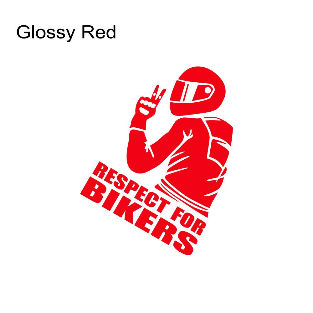 Respect For Bikers Various Sizes Car Sticker Waterproof  Sticker Decal Funny Vinyl Bike Motorcycle Auto Car Styling Decoration