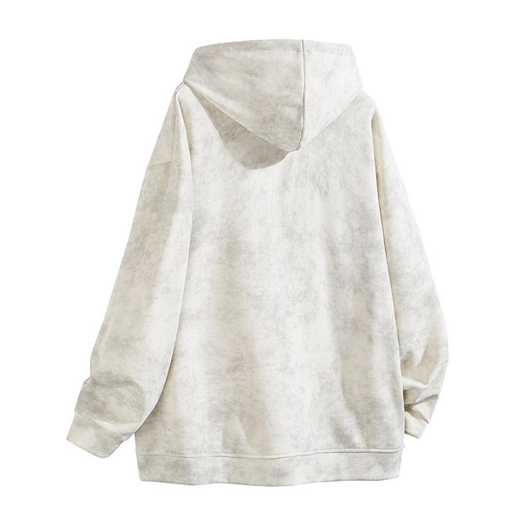 Men's American Heavy Wash Tie-dye Hoodie Fashion High Street Casual Pullovers Hoodie