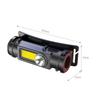 LED Head Lamp Outdoor Flashlight Headlamps with Adjustable Headband Far Near Double Light 180  Degrees
