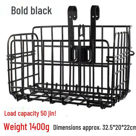 Folding Bicycle Front Hanging Basket for Mountain Bikes