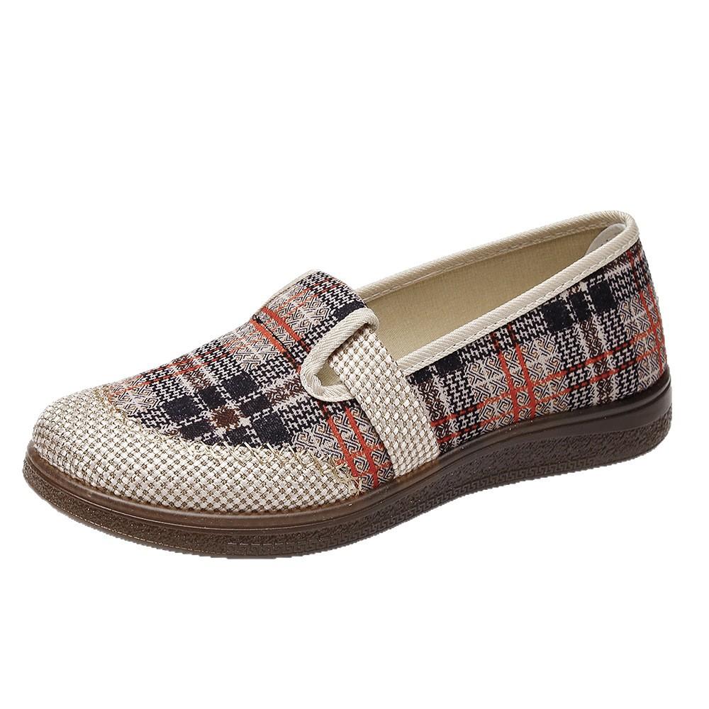 Cloth shoes women's retro woven mother shoes linen fisherman shoes flat-soled single shoes women's non-slip soft sole