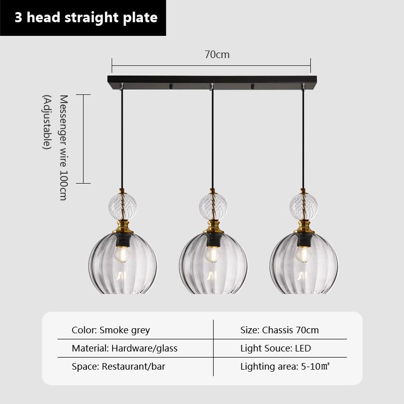 Modern Pendant Lights Nordic Color Candy Bedroom Children's Room Single Head Glass Hanging Lamps Home Decor Fixtures Restaurant